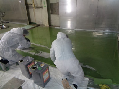 塗床工事　(水性硬質ウレタン)
